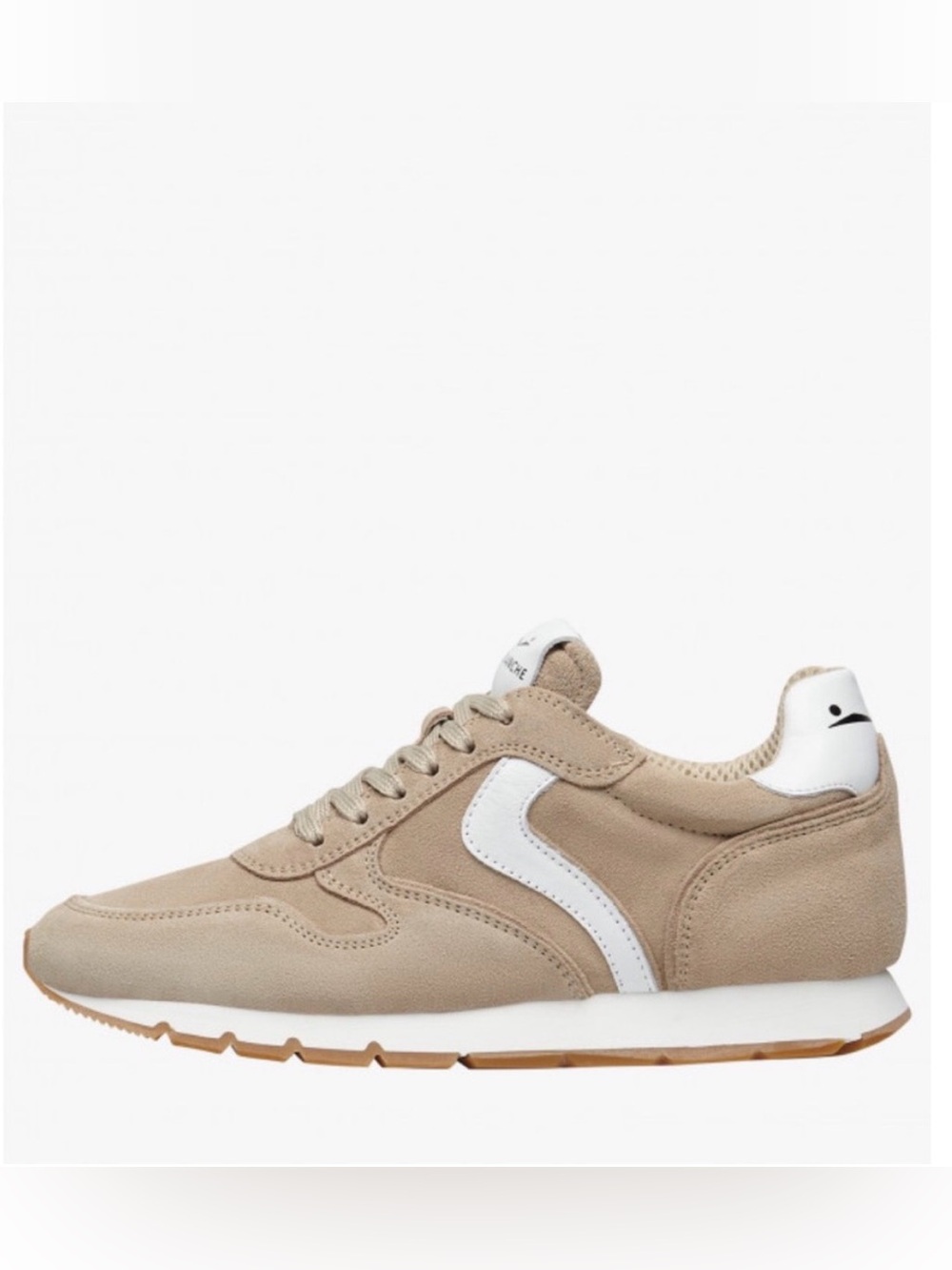 NWT VOILE BLANCHE JULIA Suede Sneakers in Beige